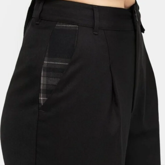 Disturbia Clover Check Contrast Trousers - Picture 5 of 9